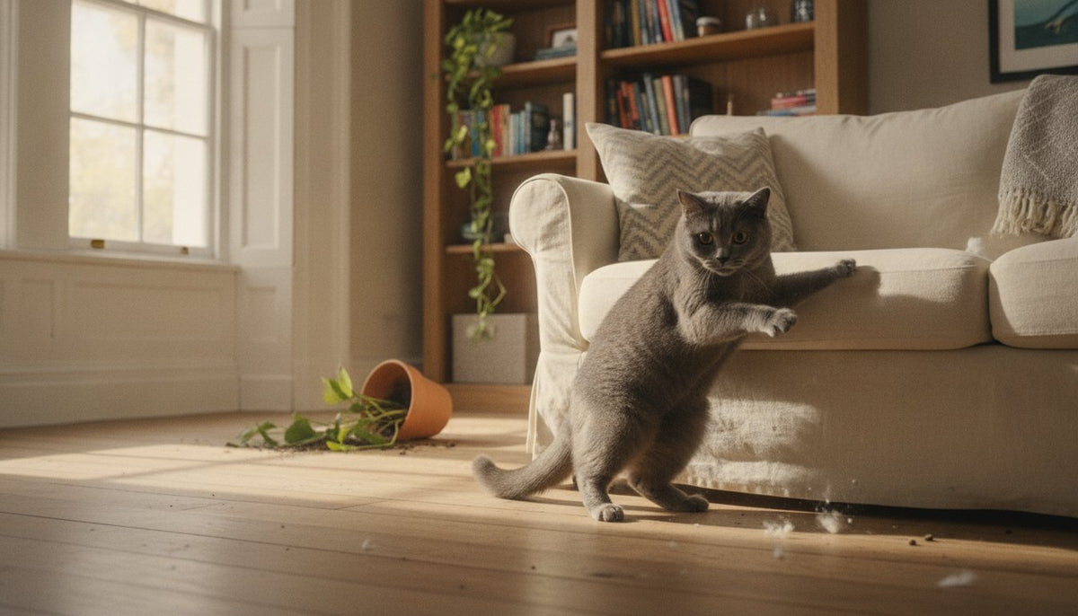 Understanding and Managing Destructive Cat Behaviour When Left Alone