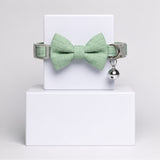 Green Bow Tie Pet Collar