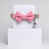 Pink Bow Tie Pet Collar
